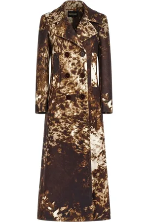 Roberto Cavalli Appaloosa-print trench coat