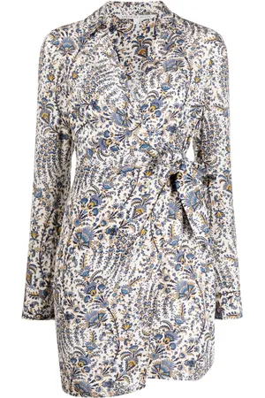 VERONICA BEARD Abstract-pattern print wrap dress