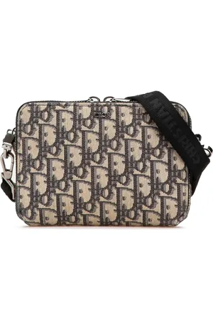 Dior 2020 Oblique Canvas Zipped Pouch with Strap crossbody bag
