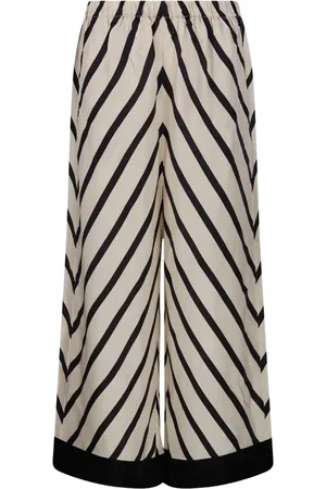 By Malene Birger Striped wide-leg trousers