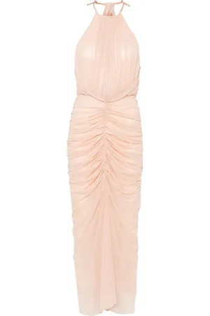 MUGLER Iridescent-effect maxi dress