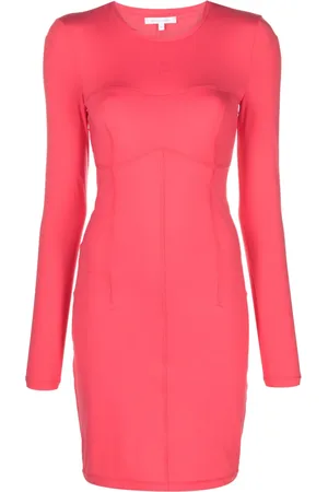 Patrizia Pepe Exposed stitching fitted dress