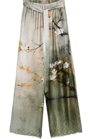 MASNADA Printed trousers