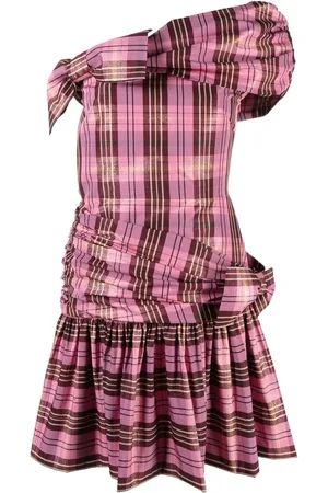 Molly Goddard Dimitria tartan-print mini dress