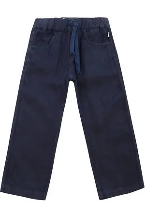 Il gufo Linen drawstring-waist trousers