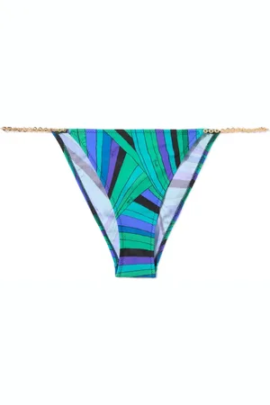 Puccini Iride-print triangle bikini bottom