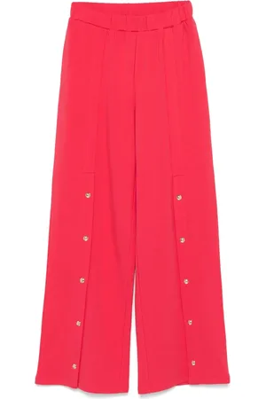Liu Jo Stud-embellishment fleece track trousers