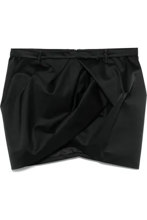 Nº21 Wrap-detail mini skirt