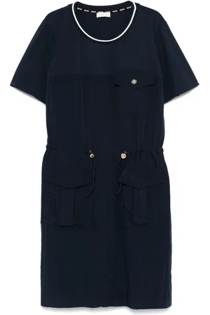 Liu Jo Logo-embroidered mini dress