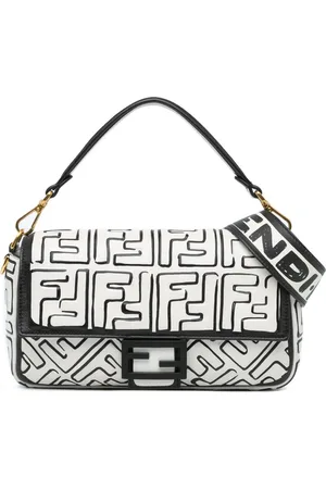 Fendi 2010-2023 Joshua Vides California Sky Medium Embossed Baguette satchel