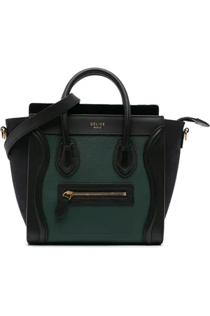 Céline 2018 Nano Bicolor Leather Luggage Tote satchel