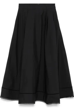 Rohe Ladder-embroidery poplin skirt