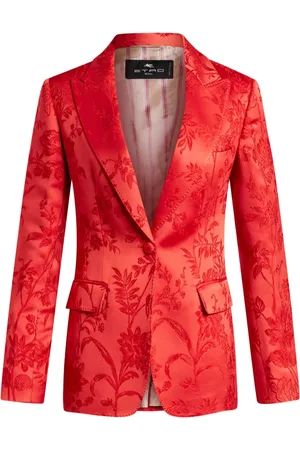 Etro Single-breasted jacquard brocade jacket