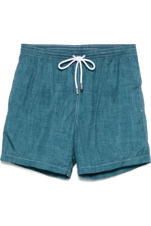 BARBA Logo-patch swim shorts