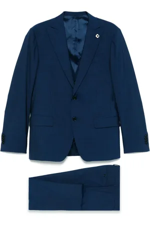 LARDINI Brooch-detail suit