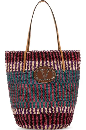 VALENTINO GARAVANI VLogo Signature raffia tote bag