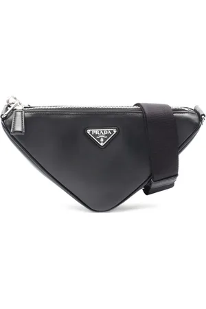 Prada 2010s Triangle logo-plaque cross body bag