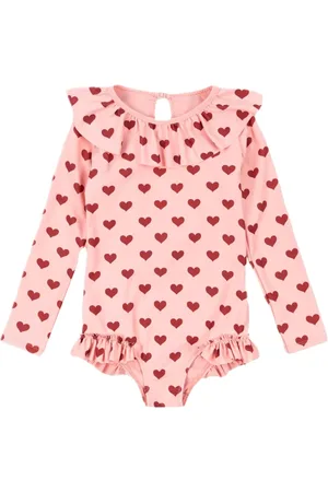 Konges Sløjd Heart-print swimsuit