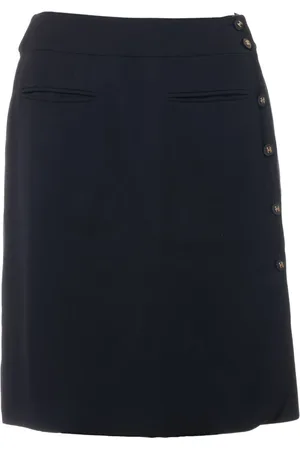 CHANEL 1996 CC-button mini skirt