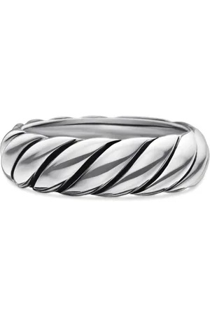 David Yurman Sterling Sculpted Cable band ring (6mm)