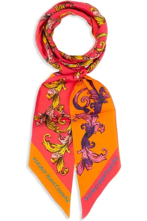 VERSACE Barocco-print silk scarf