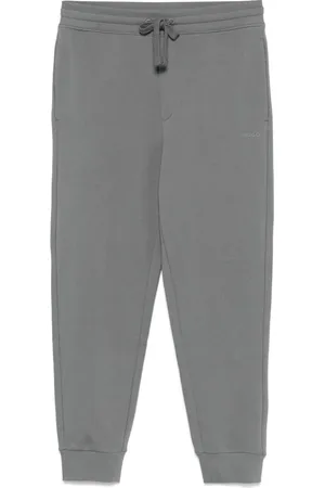 HUGO BOSS Rubberised-logo track pants