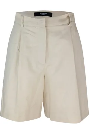 Max Mara Ecuba pleated high-waisted shorts
