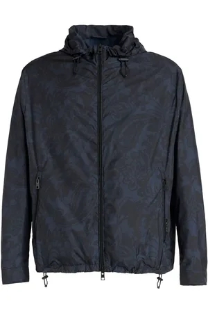 Etro Paisley-print zip-up hooded jacket