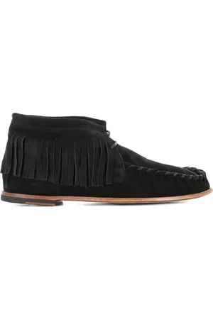 Alexander Hotto Fringed suede ankle boots