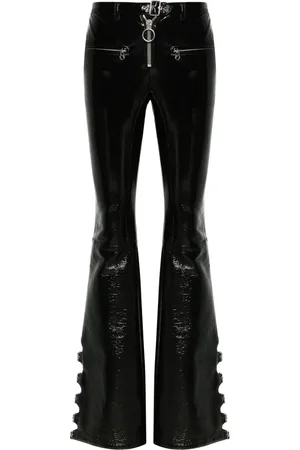 Courrèges Multi-buckle flared trousers