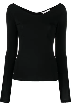 Max Mara Long-sleeve stretch-design blouse
