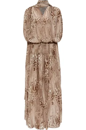 BLUMARINE Printed chiffon dress