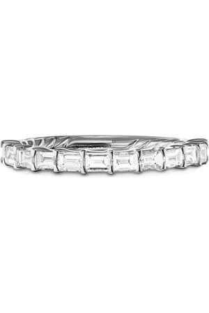 David Yurman Platinum DY Eden Partway diamond ring (2mm)