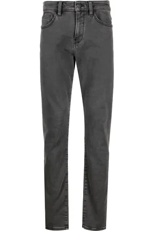 HUGO BOSS Logo-patch skinny-cut jeans