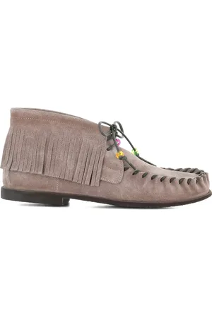 Alexander Hotto Fringe-detail moccasin boots