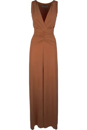 CHIARA BONI Draped-detail jumpsuit