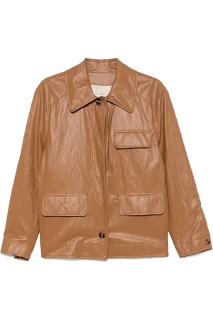 RAME Cracked-effect jacket