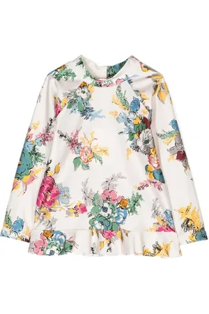 ZIMMERMANN Clover ruffle-trim rash shirt