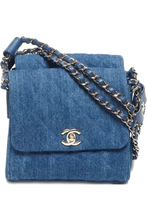 CHANEL 2019 Chain Denim shoulder bag