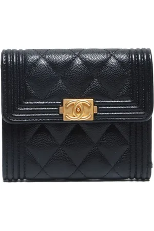 CHANEL 2020-2024 CC Mark caviar-leather wallet