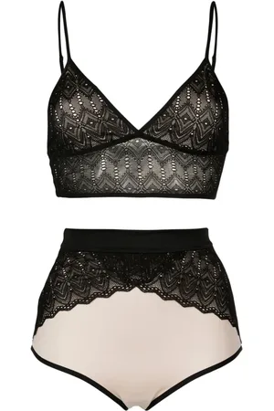 Lethicia Bronstein Lace-trim lingerie set (set of two)