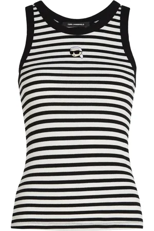 Karl Lagerfeld Ikon ribbed tank top