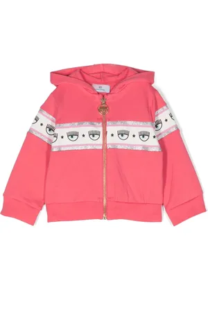 Chiara Ferragni Eyelike-motif stretch-cotton hoodie