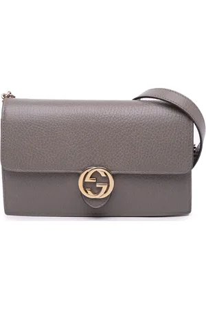 Gucci 2000-2015 Leather Interlocking G Dollar Wallet on Chain crossbody bag