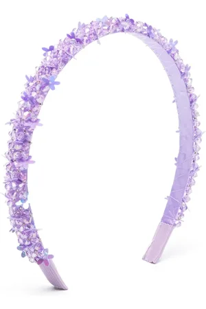 MONNALISA Floral-motif beaded head band