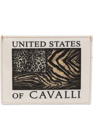 Roberto Cavalli Animal-print logo cardholder