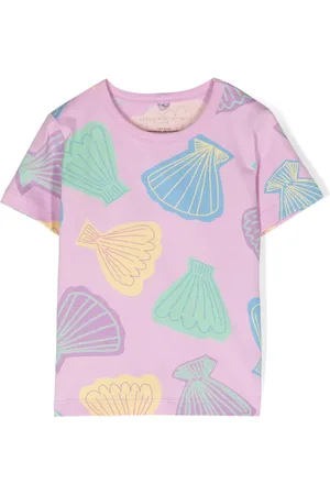Stella McCartney Seashell-print cotton T-shirt