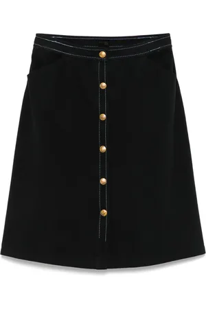 Céline 1970s twill midi skirt