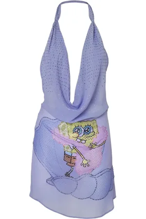 GCDS Spongebob-print minidress