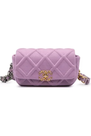 CHANEL 2019 Quilted Jersey 19 belt bag